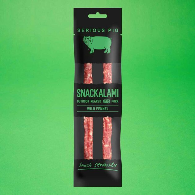 Serious Pig Snackalami Wild Fennel, salami, saucisson