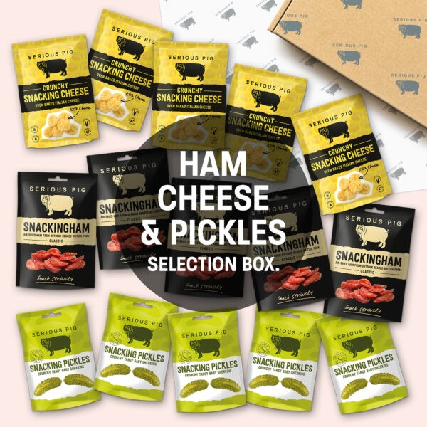 Ploughman's: Ham, Cheese & Pickles gift set