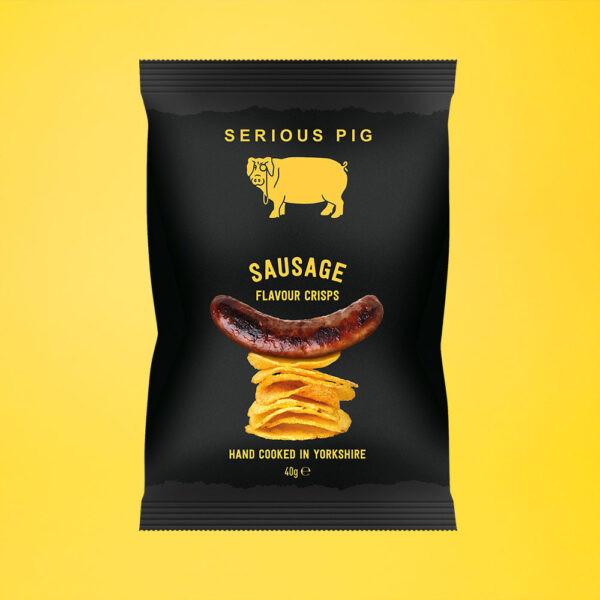 Sausage Flavour Crisps by Serious Pig